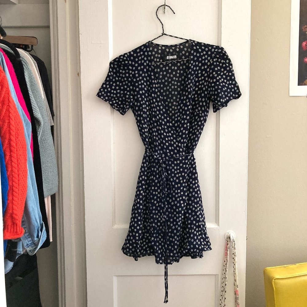 Reformation Wrap Mini Dress